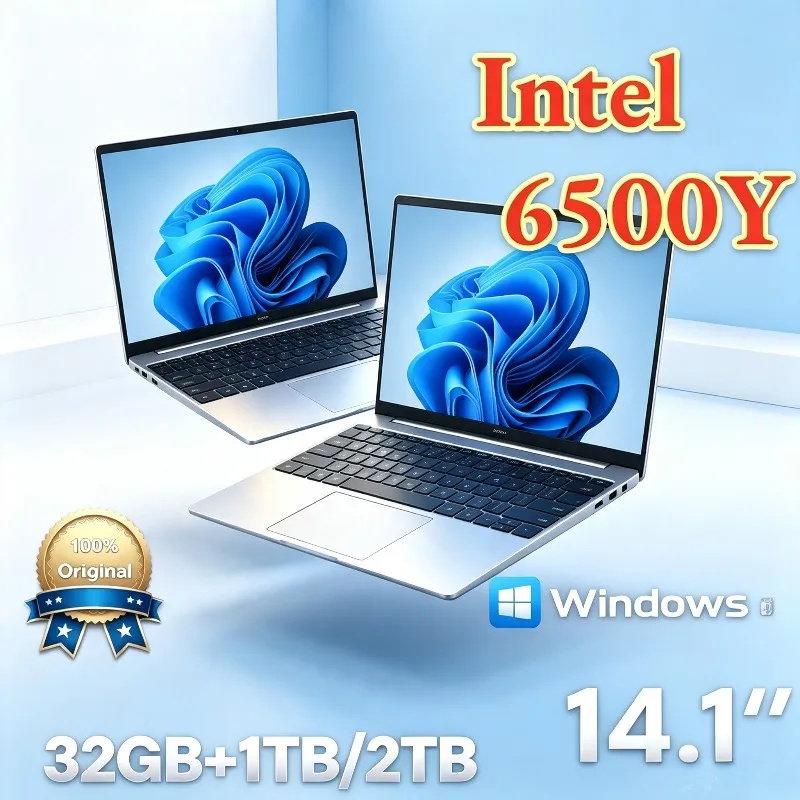 Laptop 2026 Intel 6500Y Business Ultra Portable 14.1 Inch DDR4 16GB/32GB RAM 2TB SSD Slim Office Notebook PC
Laptop 2026 Intel 6500Y Business Ultra Portable 14.1 Inch DDR4 16GB/32GB RAM 2TB SSD Slim Office Notebook PC