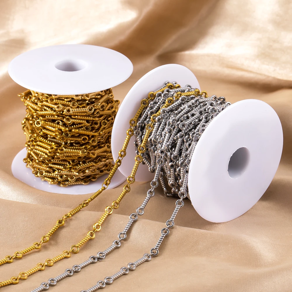 1Meter Stainless Steel Gold Steel Color Strip Chains For DIY Necklace Bracelet Jewelry Making Handmade Accessories Crafts
1Meter Stainless Steel Gold Steel Color Strip Chains For DIY Necklace Bracelet Jewelry Making Handmade Accessories Crafts