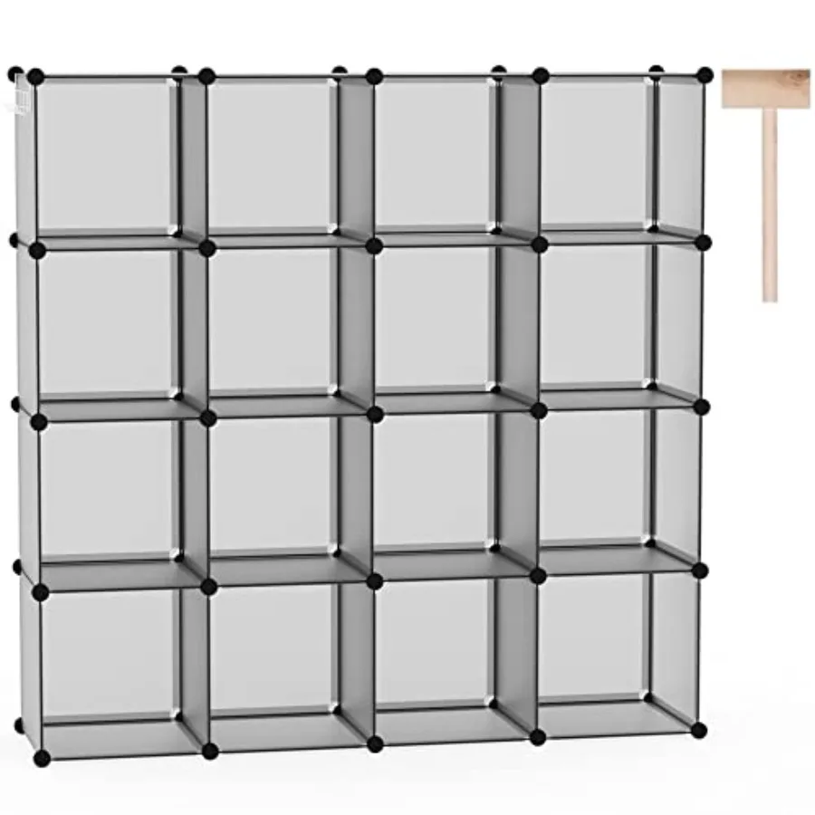 16-Cube Storage Organizer Plastic Shelves Units for DIY Closet Organization Modular Design with Adjustable Compartments Ideal f
16-Cube Storage Organizer Plastic Shelves Units for DIY Closet Organization Modular Design with Adjustable Compartments Ideal f