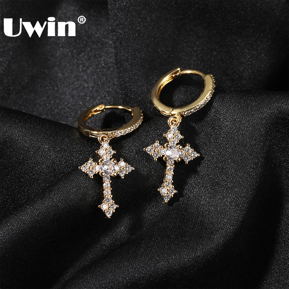 UWIN Iced Out Cross Drop Earrings 1 Pair of Cross Charms Earrings for Women Men Drop Earrings Fashion Jewelry
UWIN Iced Out Cross Drop Earrings 1 Pair of Cross Charms Earrings for Women Men Drop Earrings Fashion Jewelry
