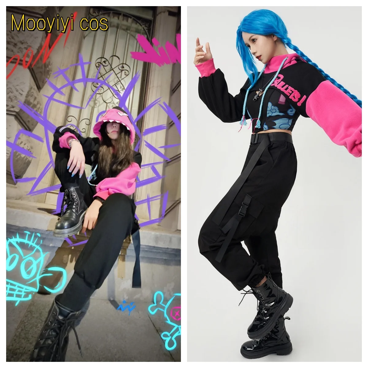 New Jinx Cosplay Anime Game LOL Costume Halloween Christmas Role Playing Party Comic Exhibition JINX Sexy Costume hoodies
New Jinx Cosplay Anime Game LOL Costume Halloween Christmas Role Playing Party Comic Exhibition JINX Sexy Costume hoodies