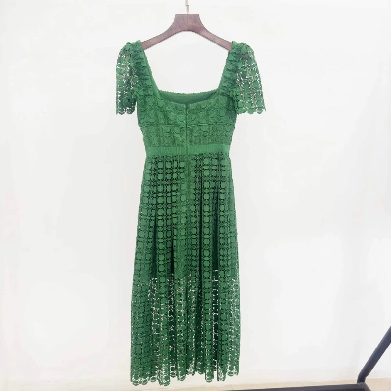 2023 Summer Women's New Pink Square Neck Dress Puff Sleeve Slim Fit Lace Hollow Evening Party Elegant Maxi Dress
2023 Summer Women's New Pink Square Neck Dress Puff Sleeve Slim Fit Lace Hollow Evening Party Elegant Maxi Dress