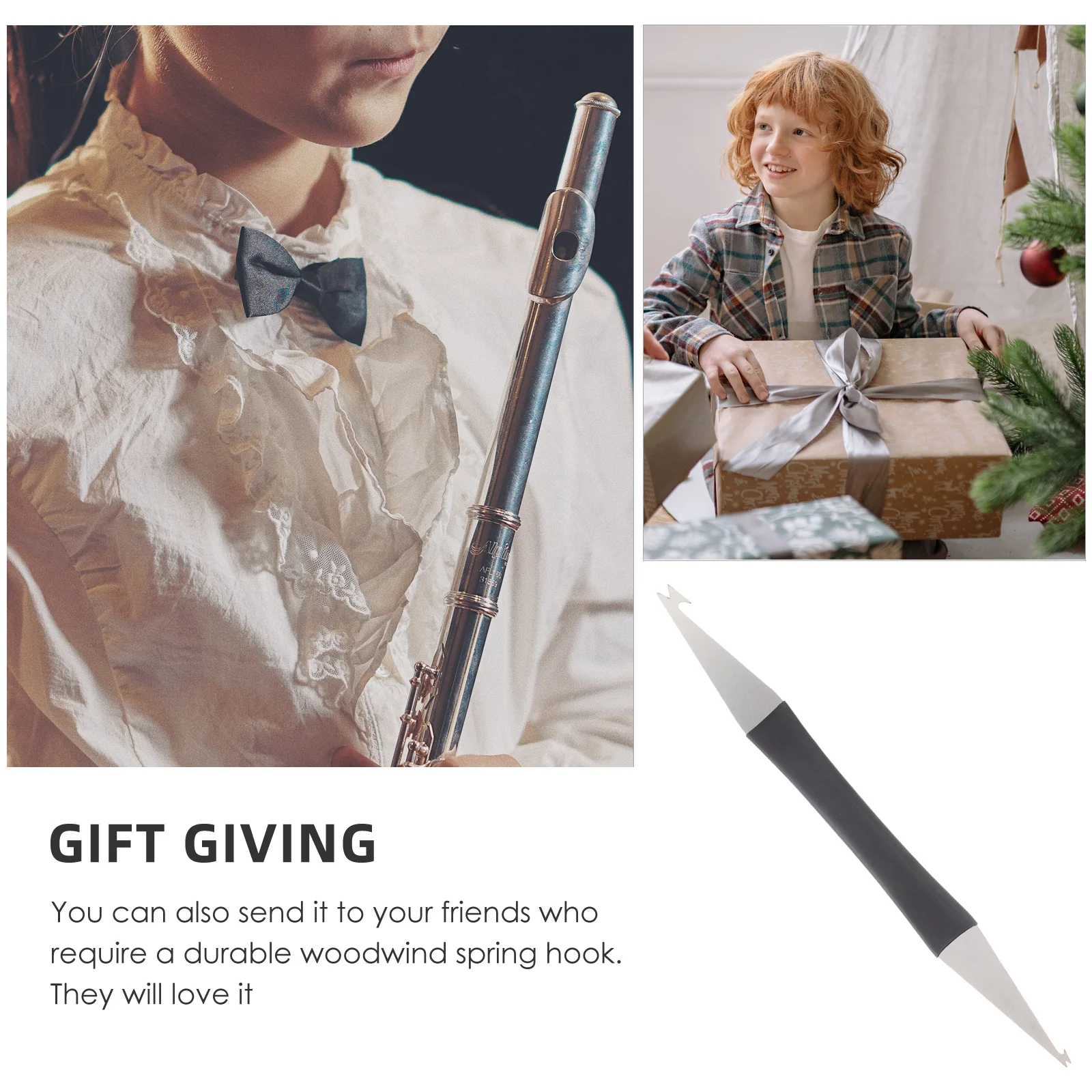 Durable Woodwind Repair Tool Double Head Spring Hook for Saxophone Clarinet Flute Instrument Accessories Woodwind Repair Tool
Durable Woodwind Repair Tool Double Head Spring Hook for Saxophone Clarinet Flute Instrument Accessories Woodwind Repair Tool