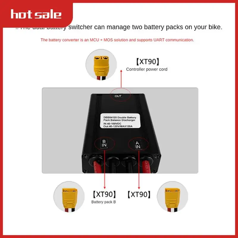 Mountain Bike Lithium Battery Modification Parts 40V-100V 120A High-Power Dual Battery Module XT90
Mountain Bike Lithium Battery Modification Parts 40V-100V 120A High-Power Dual Battery Module XT90