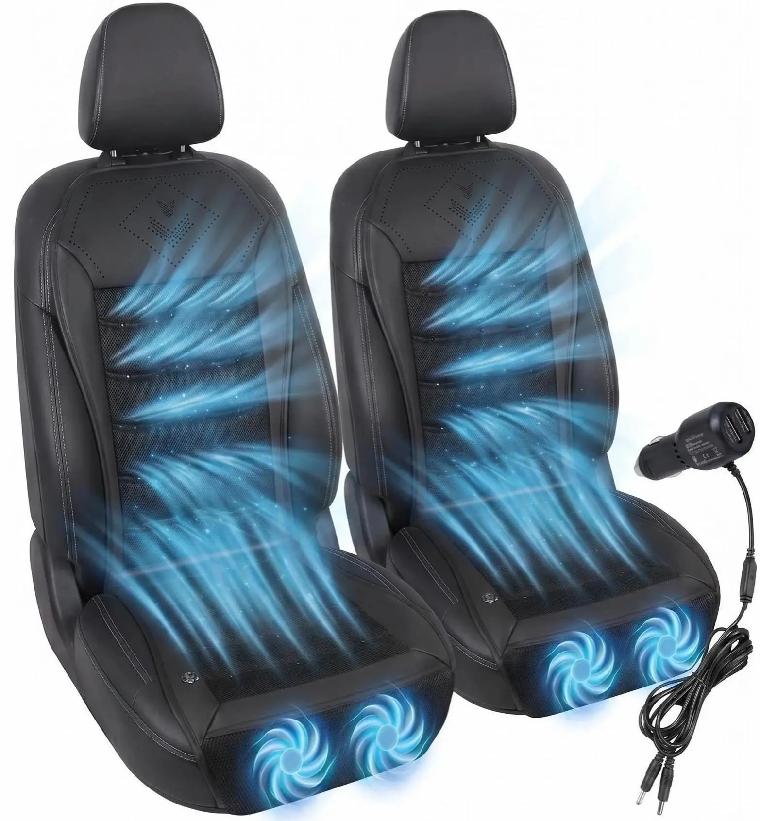 2PCS Cooling Car Seat Cover 12V Ventilated Seat Cooler Covers Smart Auto Start-Stop Air Conditioner Car Seat Cooling Fan
2PCS Cooling Car Seat Cover 12V Ventilated Seat Cooler Covers Smart Auto Start-Stop Air Conditioner Car Seat Cooling Fan