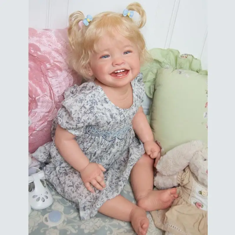 Handmade Lifelike Newborn Baby Girl Mila With Similar Clothes White Blond Hair For Children Play Toy Gifts
Handmade Lifelike Newborn Baby Girl Mila With Similar Clothes White Blond Hair For Children Play Toy Gifts