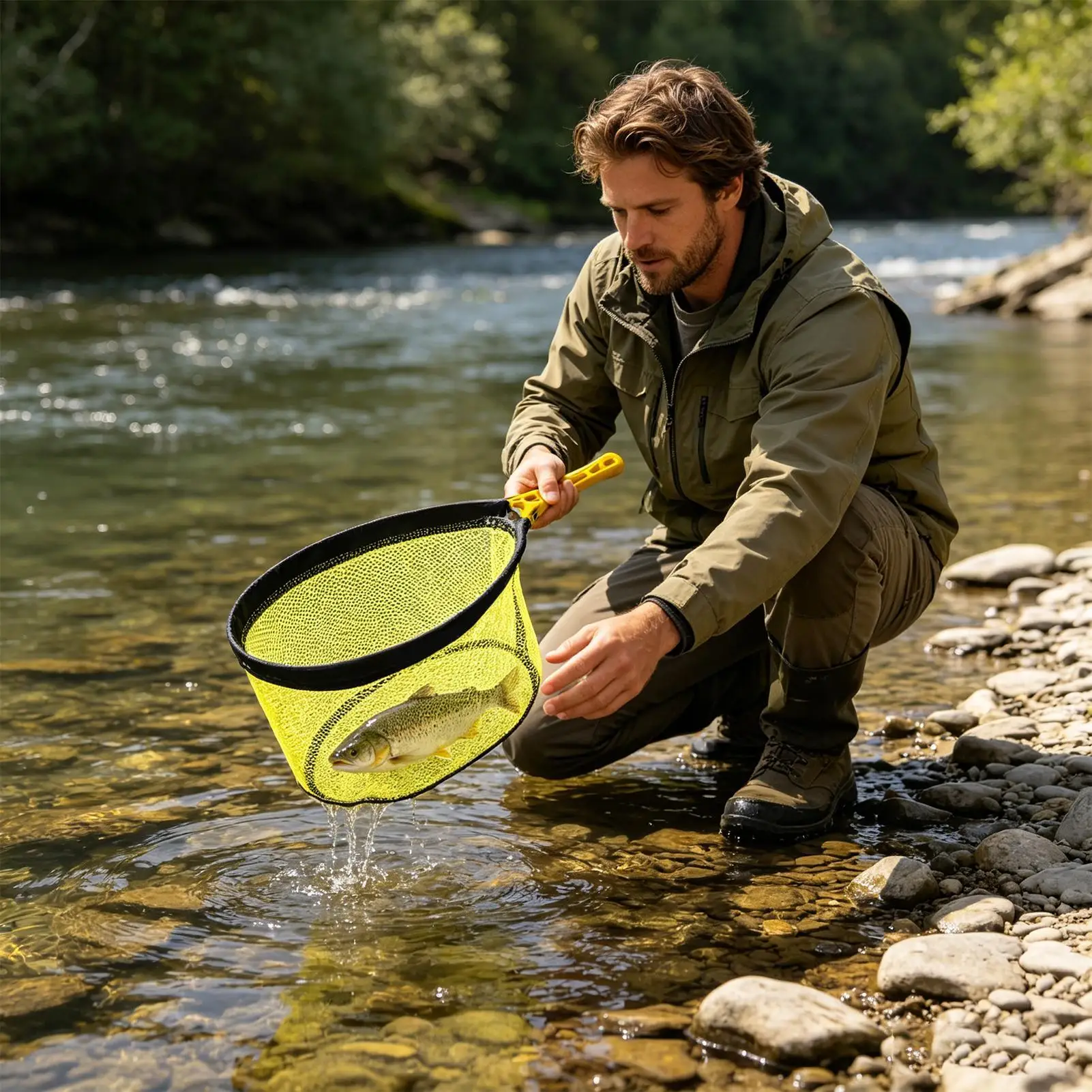 Landing Net Foldable Non-Slip Handle Outdoor Gear Trout Fish Nets For Fishing For Outdoor Pond River Sea Saltwater Travel Boat
Landing Net Foldable Non-Slip Handle Outdoor Gear Trout Fish Nets For Fishing For Outdoor Pond River Sea Saltwater Travel Boat