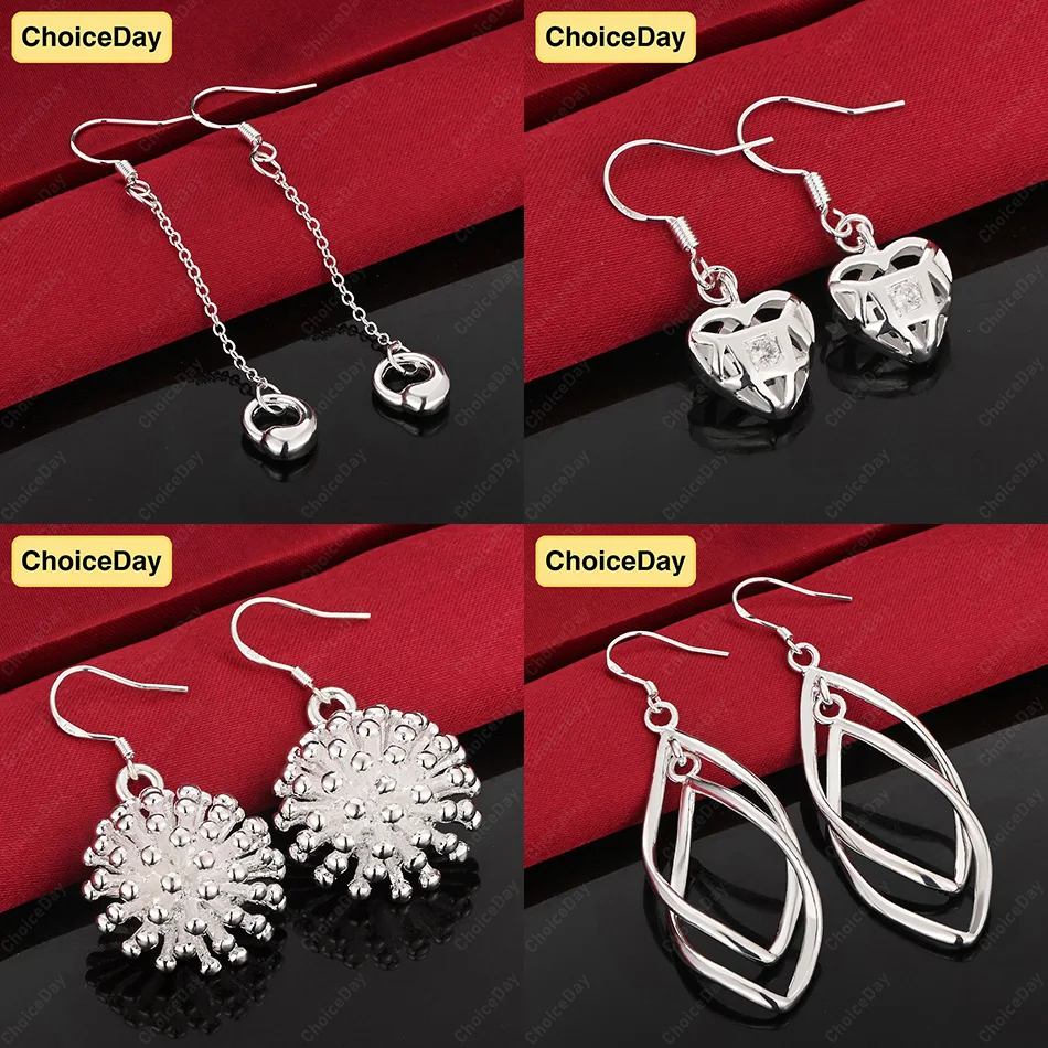 ChoiceDay 925 Sterling Silver Delicate Heart Shape Geometric Drop Earrings Women Wedding Party Accessories
ChoiceDay 925 Sterling Silver Delicate Heart Shape Geometric Drop Earrings Women Wedding Party Accessories