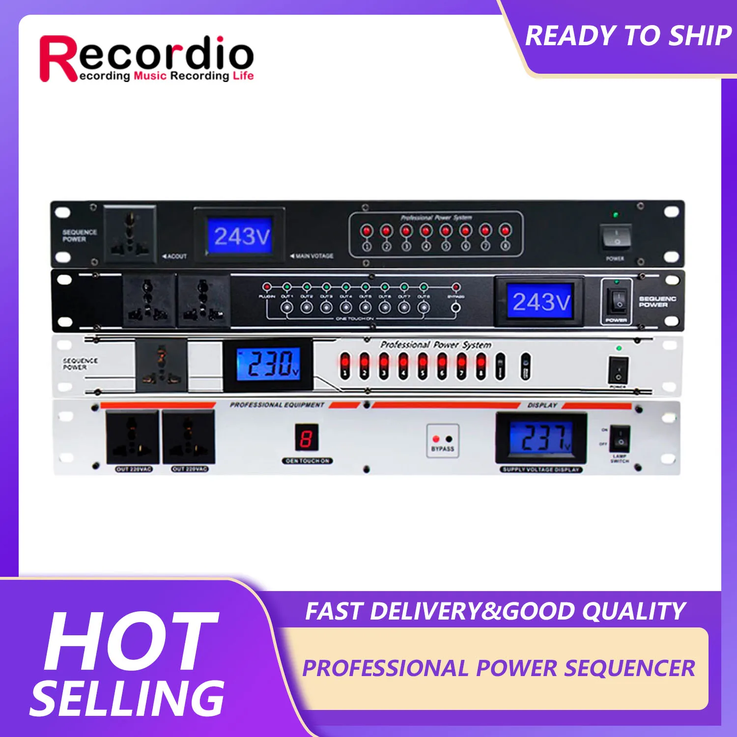 GAX-318 Professional 10 channel high power 30A dj sound system power sequence controller
GAX-318 Professional 10 channel high power 30A dj sound system power sequence controller