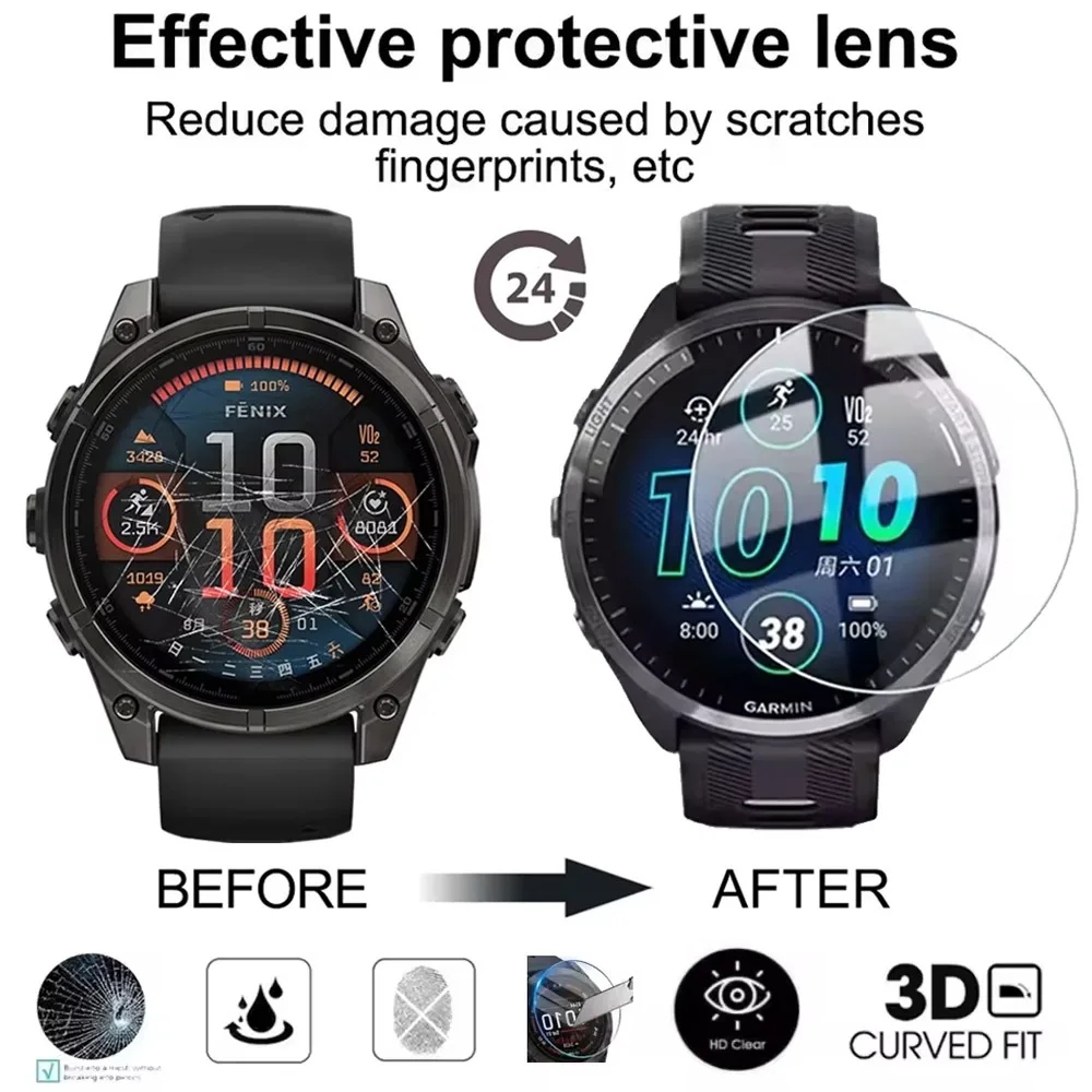 1-2 Pack HD Tempered Glass for Garmin Fenix 8 43MM 47MM 51MM 9H Scratch-resistant Screen Film Protective All-around Screen Glass
1-2 Pack HD Tempered Glass for Garmin Fenix 8 43MM 47MM 51MM 9H Scratch-resistant Screen Film Protective All-around Screen Glass