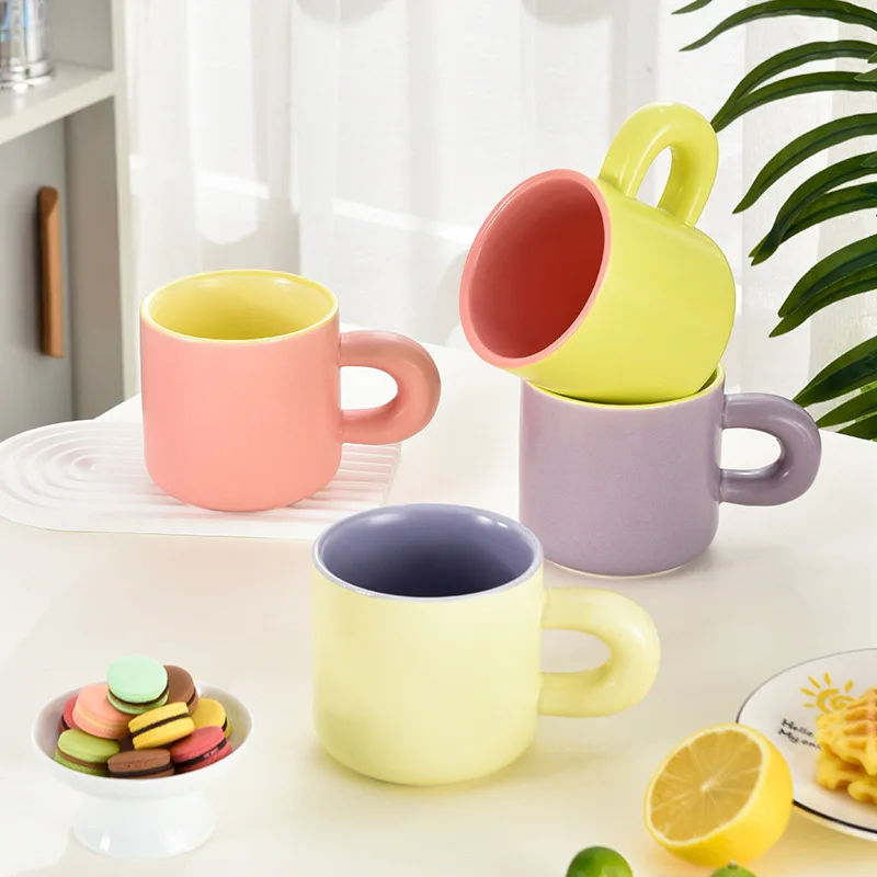 Macaron Ceramic Mug With Large Handle For Couples Coffee Cup Creative Simpleins Home Use Candy Color Drinkware Kitchen Bar
Macaron Ceramic Mug With Large Handle For Couples Coffee Cup Creative Simpleins Home Use Candy Color Drinkware Kitchen Bar