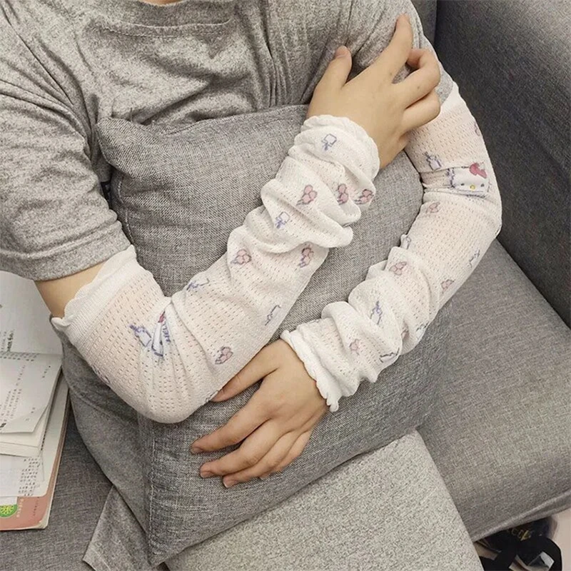 Kawaii Sanrio Sleeve Cover Hello Kitty Summer Uv Protection Loose Fitting Ice Silk Sunscreen Protection Arms Sleeve Girls Gifts
Kawaii Sanrio Sleeve Cover Hello Kitty Summer Uv Protection Loose Fitting Ice Silk Sunscreen Protection Arms Sleeve Girls Gifts