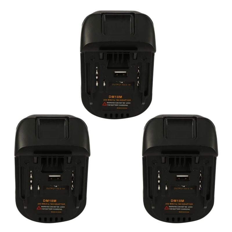 3X 20V To 18V Battery Conversion Dm18m Li- Charger Tool Adapter For Bl1830 Bl1850 Batteries
3X 20V To 18V Battery Conversion Dm18m Li- Charger Tool Adapter For Bl1830 Bl1850 Batteries