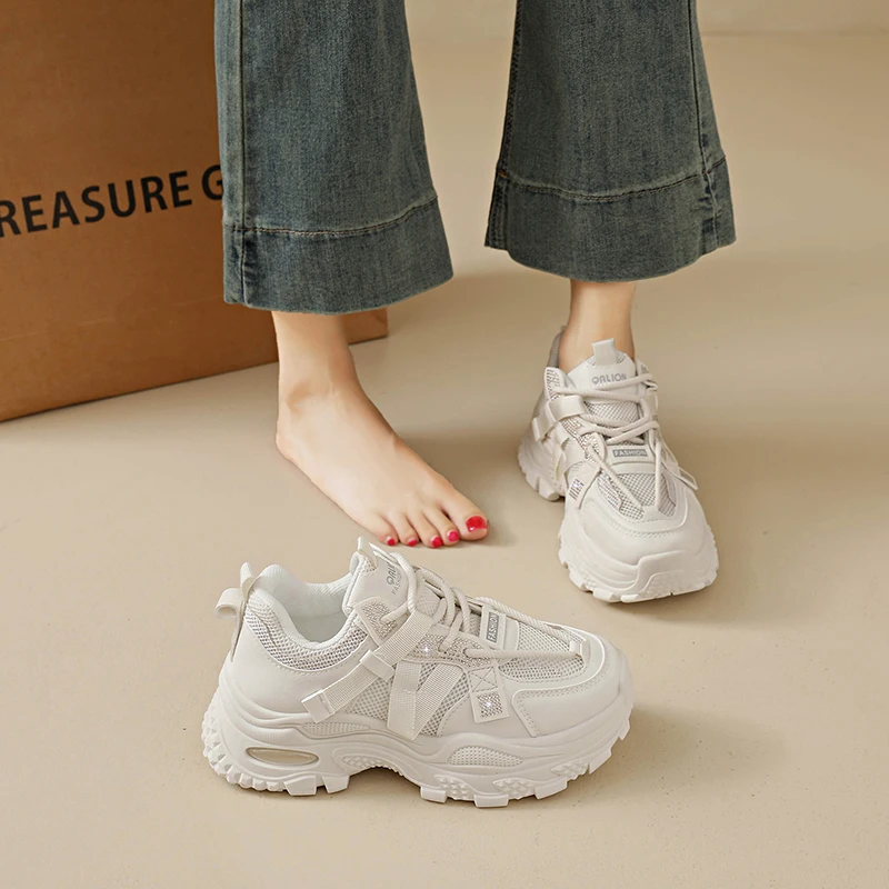 Breathable Mesh Platform Sneakers for Women 6cm Thick Sole Comfortable Walking Shoes Non Slip Fashion Athletic Footwear
Breathable Mesh Platform Sneakers for Women 6cm Thick Sole Comfortable Walking Shoes Non Slip Fashion Athletic Footwear