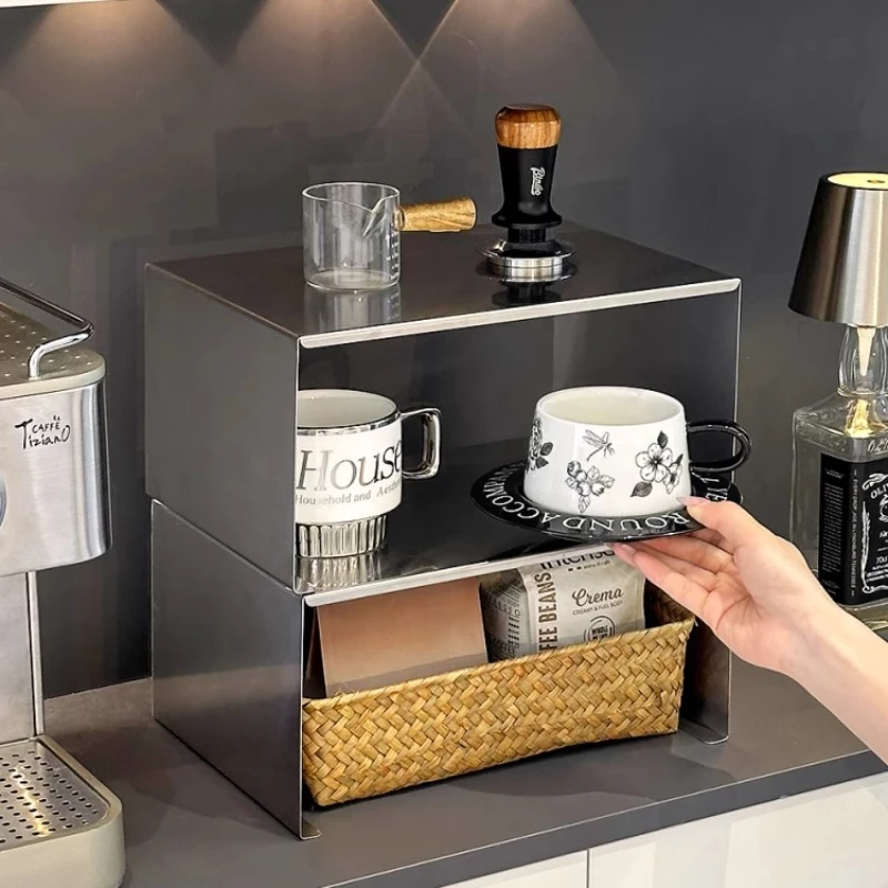 Minimalist Mug Holder 304 Stainless Steel Coffee Bar Organizer Kitchen Countertop Seasoning Rack Space Saving Cup Display Stand
Minimalist Mug Holder 304 Stainless Steel Coffee Bar Organizer Kitchen Countertop Seasoning Rack Space Saving Cup Display Stand