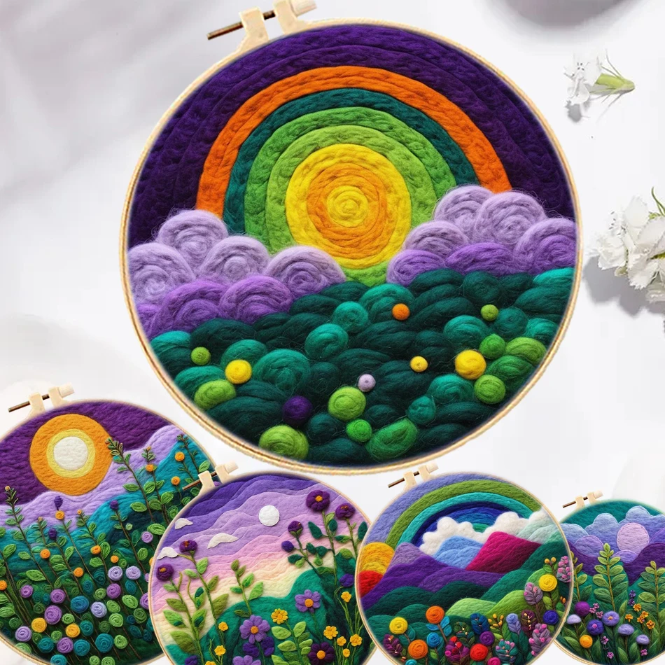 GATYZTORY Wool Painting Funny Wool Needle Felt Embroidery Kit Landscape Handmade DIY Wool Felting Paint Crafts Needle Kit Decor
GATYZTORY Wool Painting Funny Wool Needle Felt Embroidery Kit Landscape Handmade DIY Wool Felting Paint Crafts Needle Kit Decor