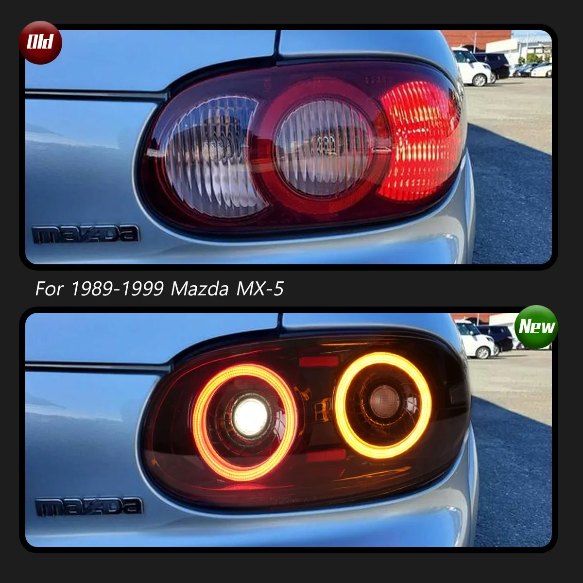 Auto Accessories Car For Mazda MX-5 Taillight 1989-1999 Upgrade Modified to New DRL Dynamic Turn Signal LED Taillight
Auto Accessories Car For Mazda MX-5 Taillight 1989-1999 Upgrade Modified to New DRL Dynamic Turn Signal LED Taillight