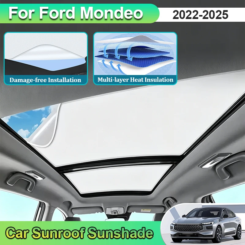 For Ford Mondeo MK5 2022~2025 Panoramic Sunroof Insulation Electrostatic Adsorption Heat Insulation Summer Cooling Accessories
For Ford Mondeo MK5 2022~2025 Panoramic Sunroof Insulation Electrostatic Adsorption Heat Insulation Summer Cooling Accessories