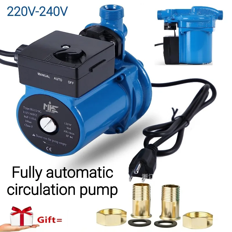 120W RS15-9 Blue Fully Automatic Circulation Pump Automatic Pressure Boosting Water Pump Small-sized Adjustable-speed Shielded
120W RS15-9 Blue Fully Automatic Circulation Pump Automatic Pressure Boosting Water Pump Small-sized Adjustable-speed Shielded