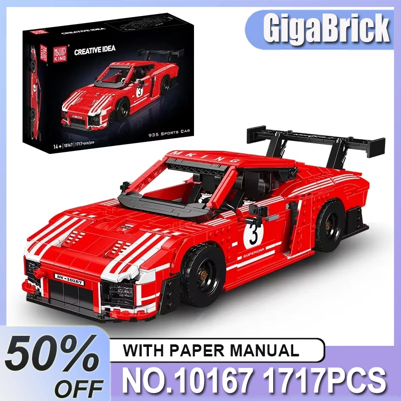 Mould King 10167 Racing inspired Technical Car Toys puzzle Red Sport Building Block Assembly Car Model Brick Kids Christmas Gift
Mould King 10167 Racing inspired Technical Car Toys puzzle Red Sport Building Block Assembly Car Model Brick Kids Christmas Gift