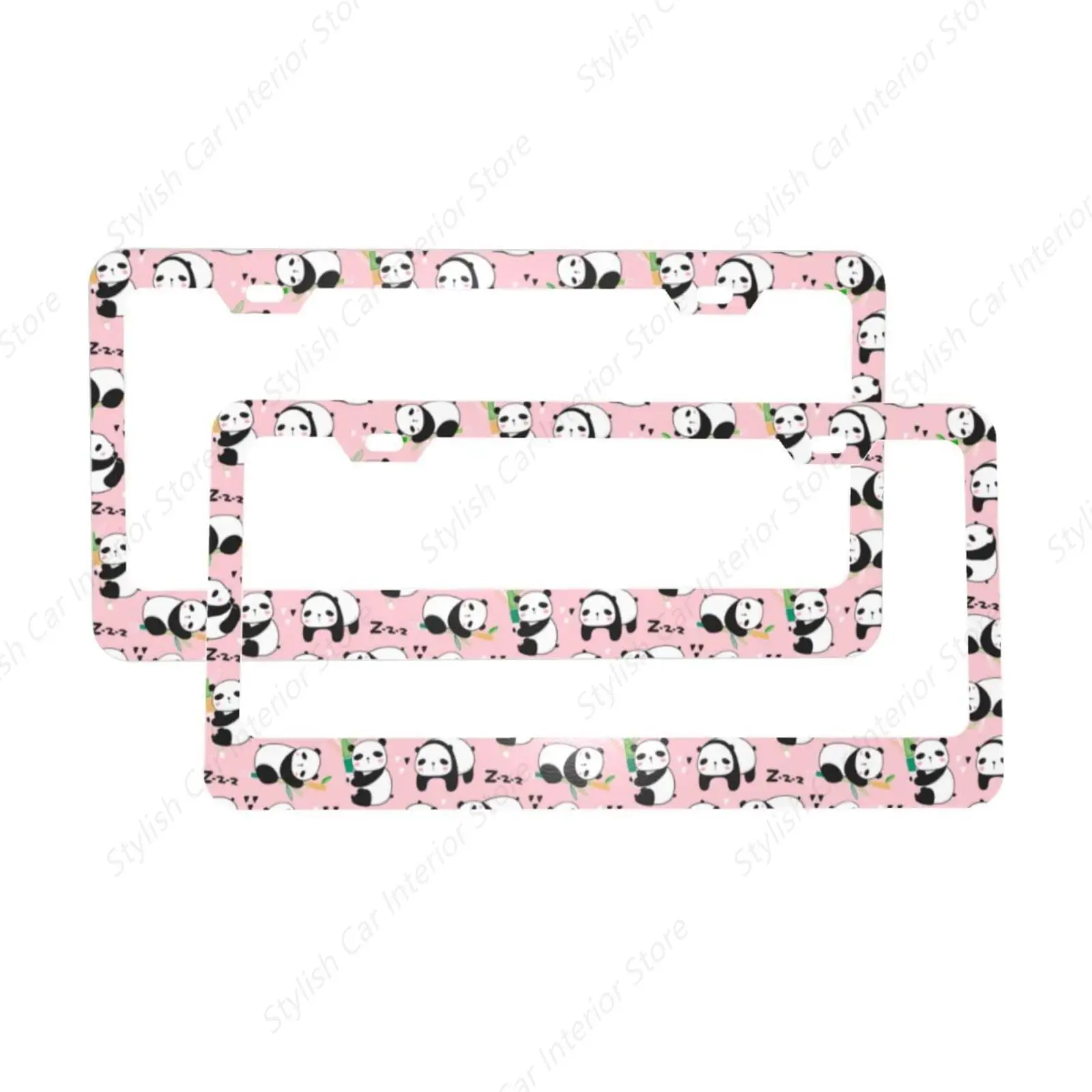 2 Pieces Kawaii Panda Bears Aluminum Metal License Plate Frame with Screw Caps, 2 Holes License Plate Frame Car Tag Cover Holder
2 Pieces Kawaii Panda Bears Aluminum Metal License Plate Frame with Screw Caps, 2 Holes License Plate Frame Car Tag Cover Holder