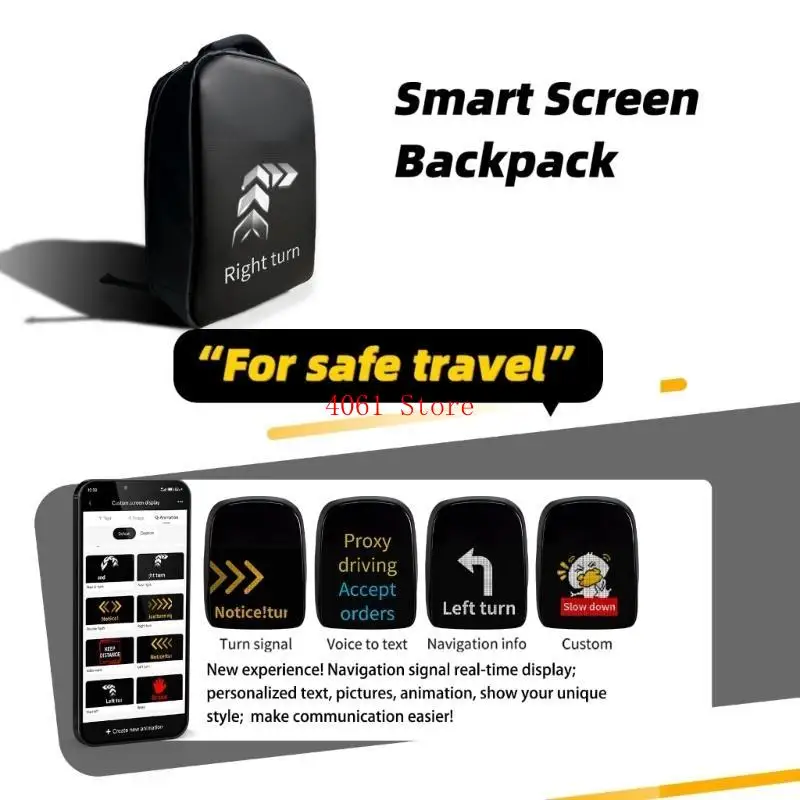 Waterproof Travel Backpacks 64x64 Programmable Display Breathable Meshes Back Support
Waterproof Travel Backpacks 64x64 Programmable Display Breathable Meshes Back Support