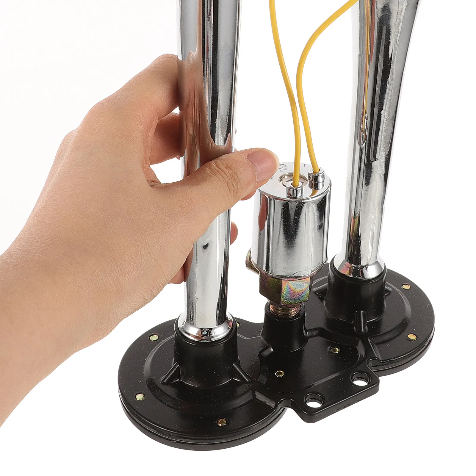 Electric Pump Air Horn for Cars Trucks Boats 2 Tubular Loud Sound Durable Material Easy Install Car Train Horn Aluminum Alloy
Electric Pump Air Horn for Cars Trucks Boats 2 Tubular Loud Sound Durable Material Easy Install Car Train Horn Aluminum Alloy