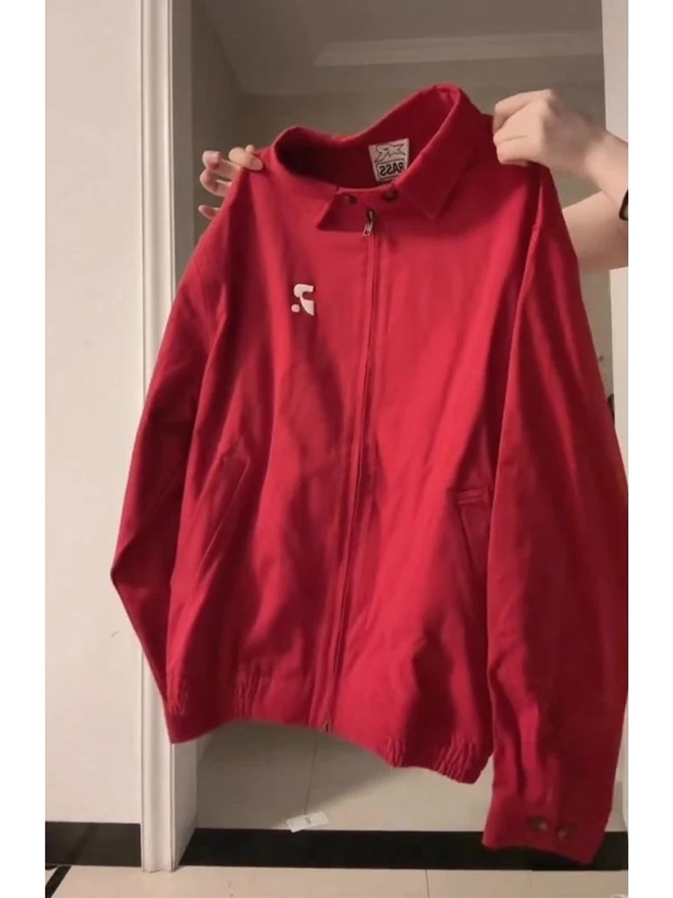 Красный повседневный джинт с воротником irt для мужчин и женщин, весна-осень, американское ретро Sle, модное повседневное брендовое пальто Harrington
Красный повседневный джинт с воротником irt для мужчин и женщин, весна-осень, американское ретро Sle, модное повседневное брендовое пальто Harrington