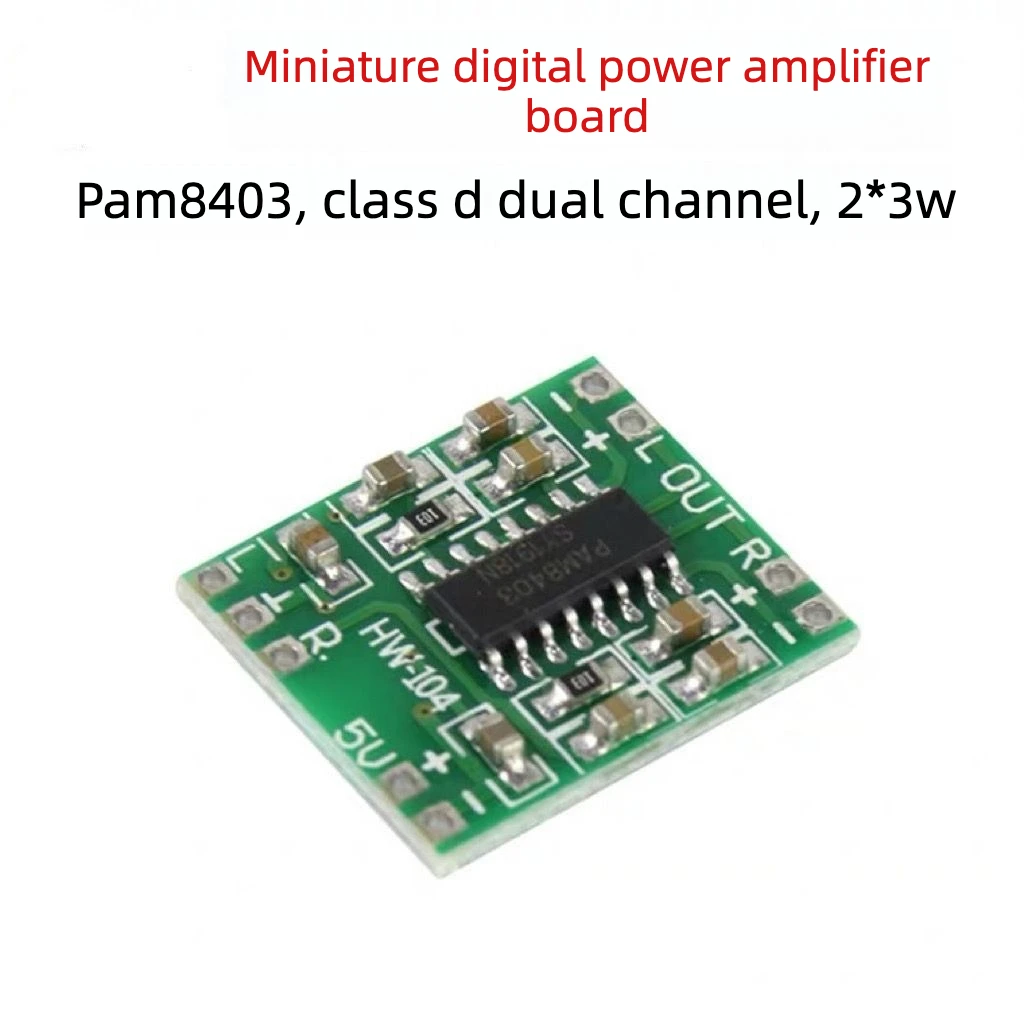 15pcs PAM8403 Ultra Mini Digital Amplifier Board 2x3W Class D High Efficiency 2.5V 5V USB Power for DIY Speaker
15pcs PAM8403 Ultra Mini Digital Amplifier Board 2x3W Class D High Efficiency 2.5V 5V USB Power for DIY Speaker