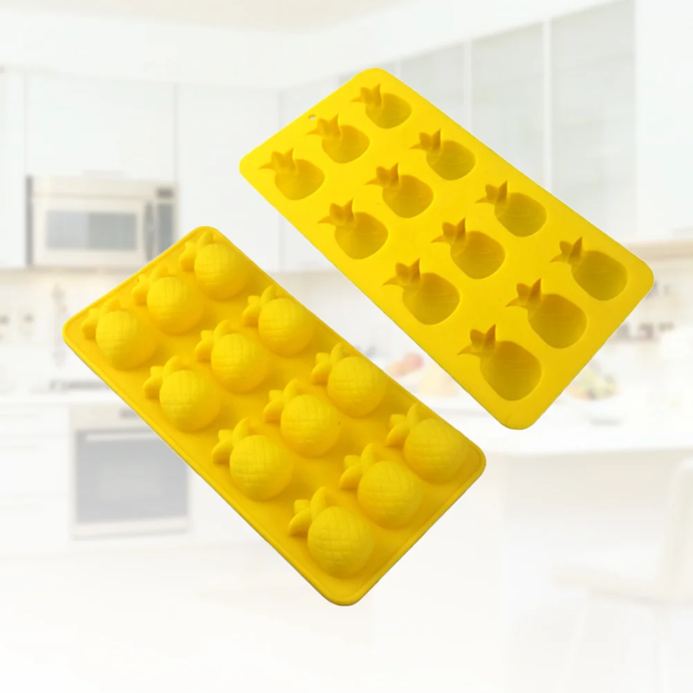 2Pcs Pineapple Silicone Chocolate Candy Molds Nonstick DIY Soap Fondant Mold Flexible Baking Mold for Home Kitchen 
2Pcs Pineapple Silicone Chocolate Candy Molds Nonstick DIY Soap Fondant Mold Flexible Baking Mold for Home Kitchen