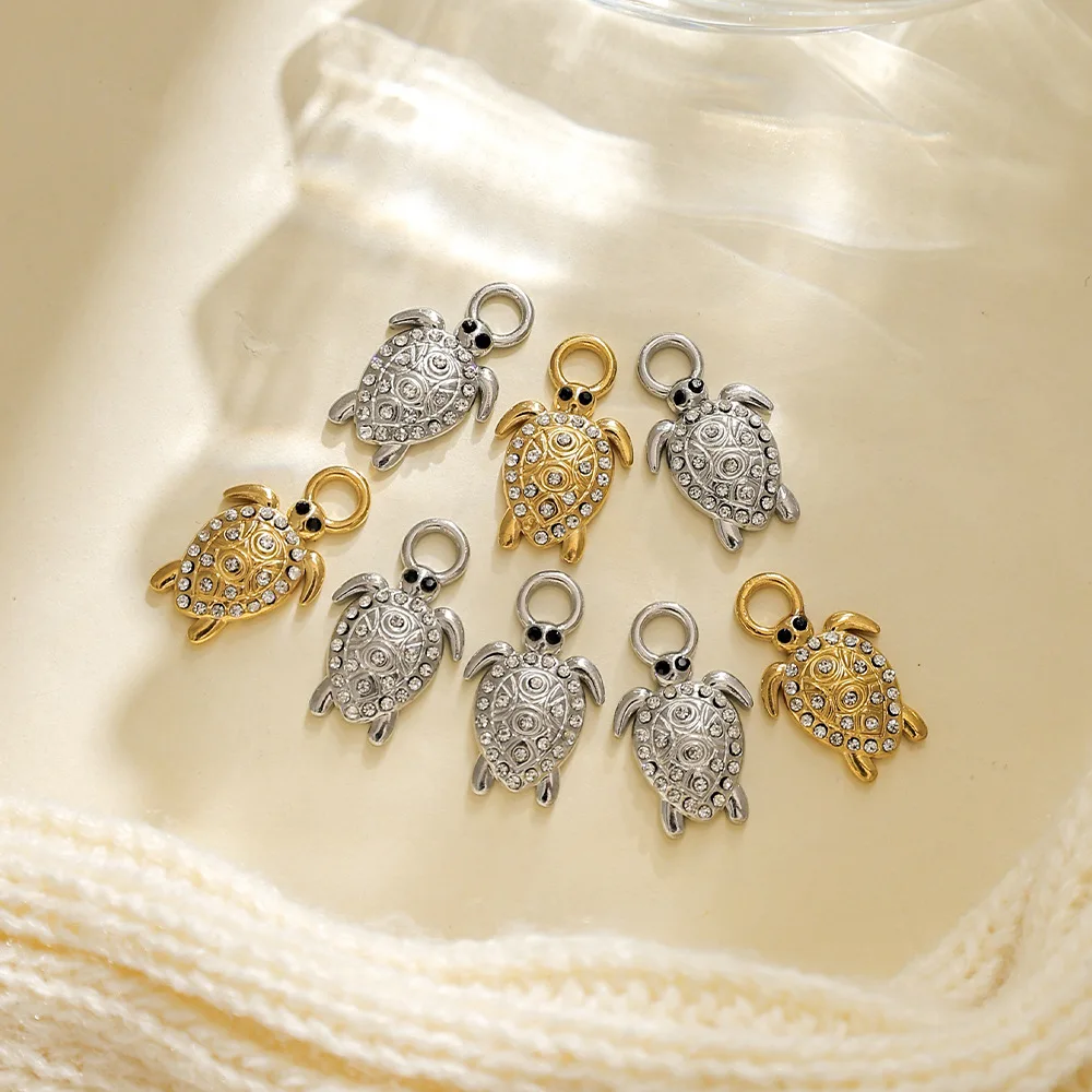 5pcs Fashion Turtle Pendant Charms Stainless Steel Pendants Diy Necklace Earrings Bracelet Connectors Jewelry Making Findings
5pcs Fashion Turtle Pendant Charms Stainless Steel Pendants Diy Necklace Earrings Bracelet Connectors Jewelry Making Findings