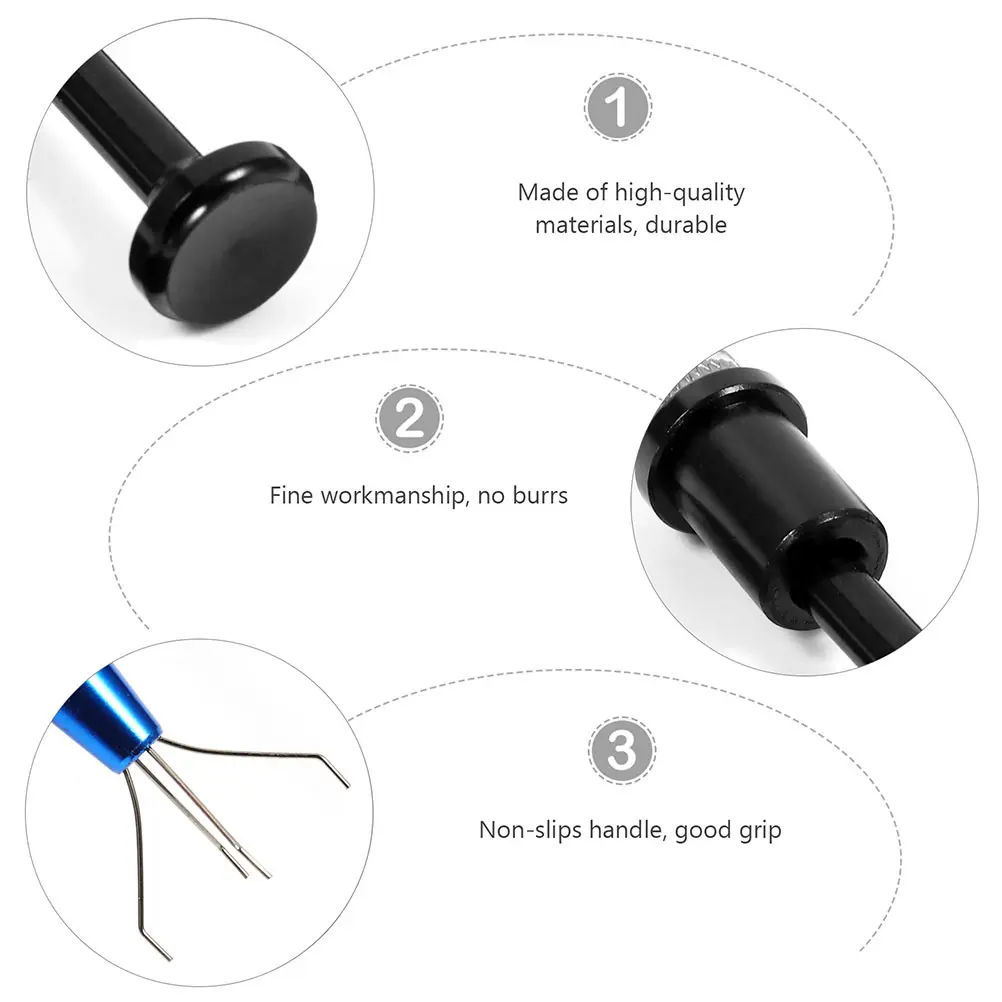 3pcs IC Extractor Chip Up Tool Electronic Component Grabber Aluminum Alloy Body Plastic Insulated Repair Tools Soldering
3pcs IC Extractor Chip Up Tool Electronic Component Grabber Aluminum Alloy Body Plastic Insulated Repair Tools Soldering