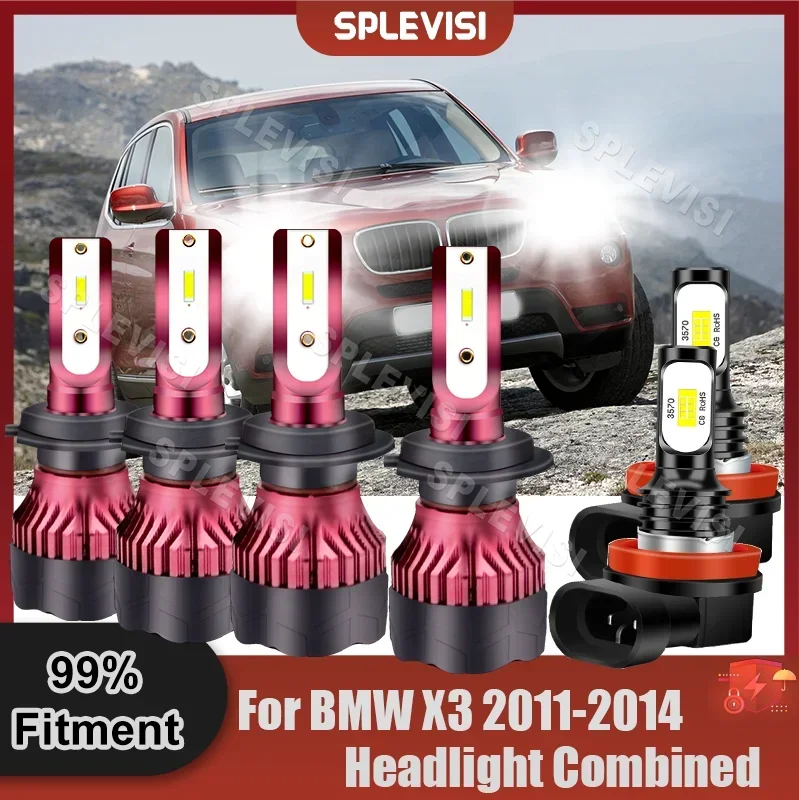 CSP LED Headlight Fog LED Bulbs Conversion Kit Bright White Bulb For BMW X3 2011 2012 2013 2014 Car Headlights
CSP LED Headlight Fog LED Bulbs Conversion Kit Bright White Bulb For BMW X3 2011 2012 2013 2014 Car Headlights