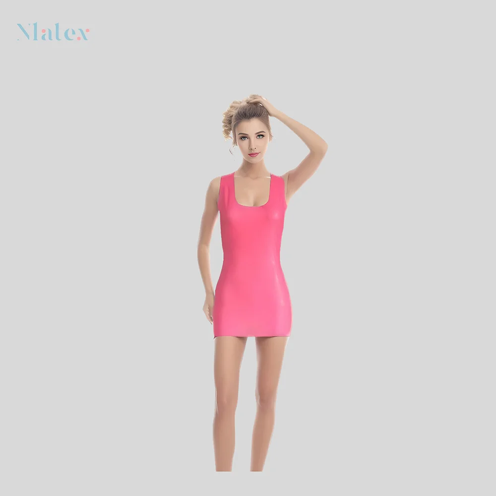 Nlatex Latex Mini Dress / Long Vest, Sexy Bodycon Hip-Length, Natural Latex Material - Red/Black/Pink
Nlatex Latex Mini Dress / Long Vest, Sexy Bodycon Hip-Length, Natural Latex Material - Red/Black/Pink