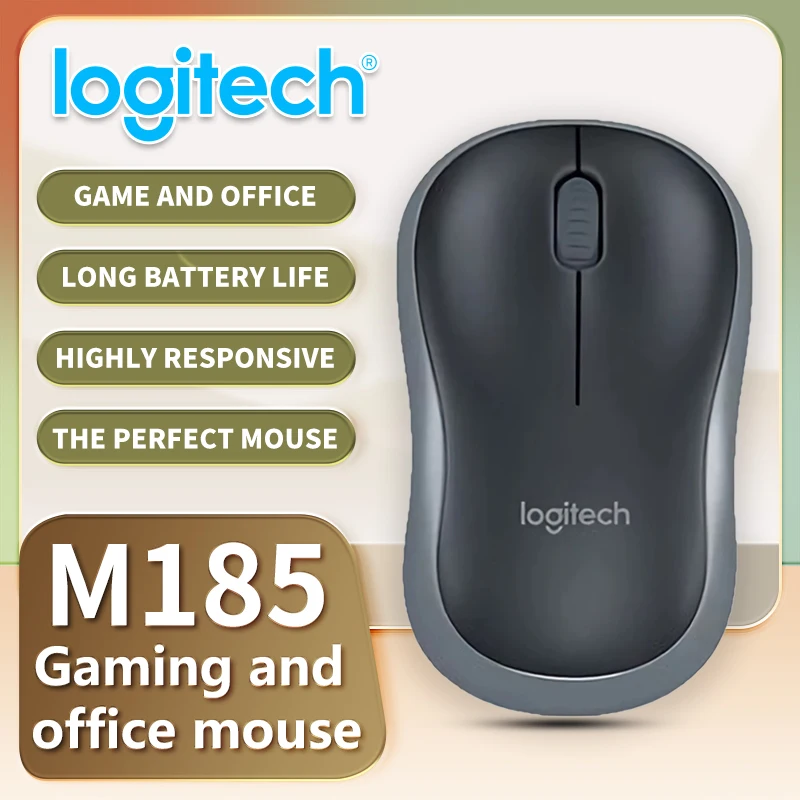 Logitech M185 Wireless Gaming Mouse, Quiet and Compact, Ergonomic Design for Business Offices and Gaming
Logitech M185 Wireless Gaming Mouse, Quiet and Compact, Ergonomic Design for Business Offices and Gaming