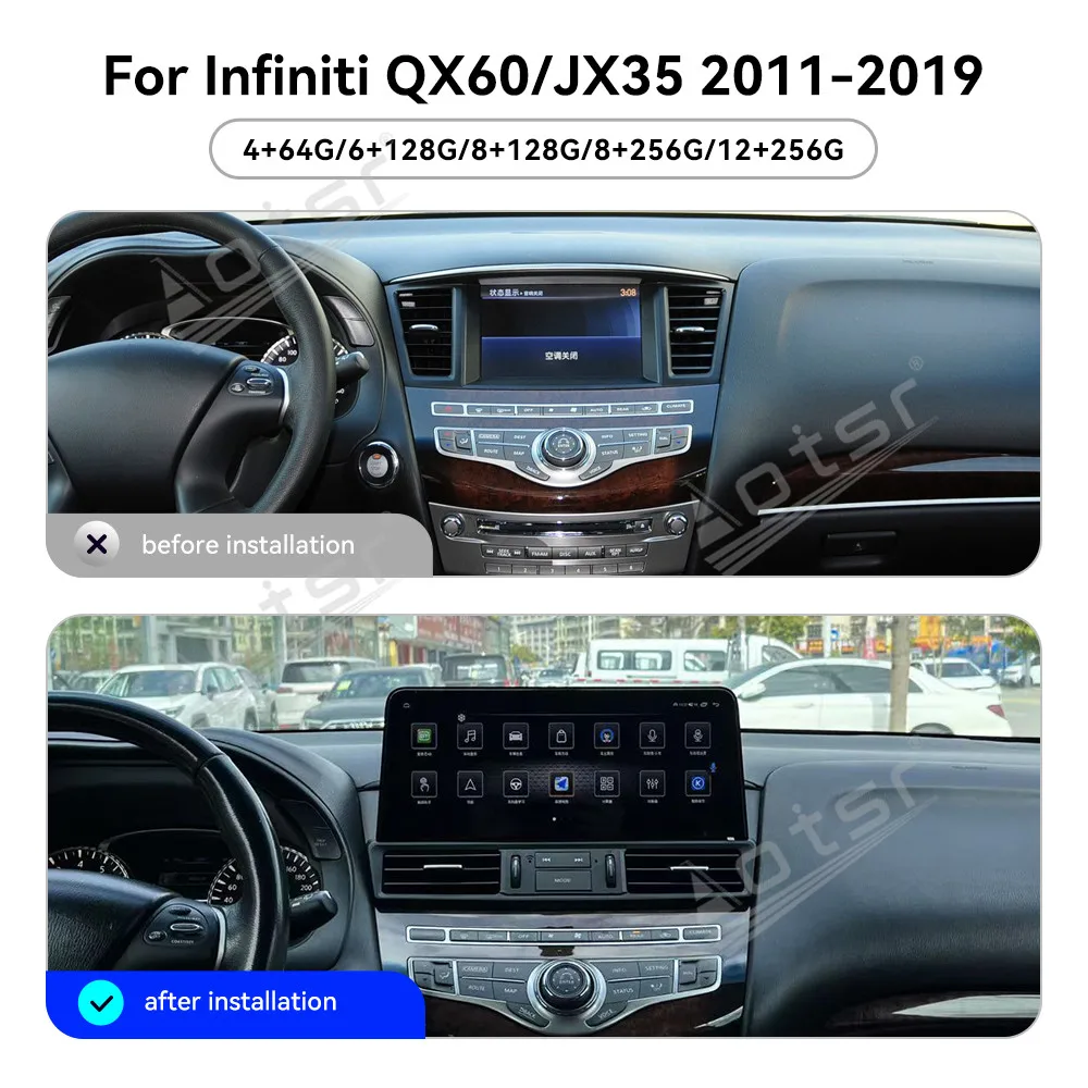 Android 15 12.3" Vertical Touch Screen Car Radio For Infiniti QX60 JX35 2011-2019 Multimedia Player GPS Navigation CarPlay DSP
Android 15 12.3" Vertical Touch Screen Car Radio For Infiniti QX60 JX35 2011-2019 Multimedia Player GPS Navigation CarPlay DSP