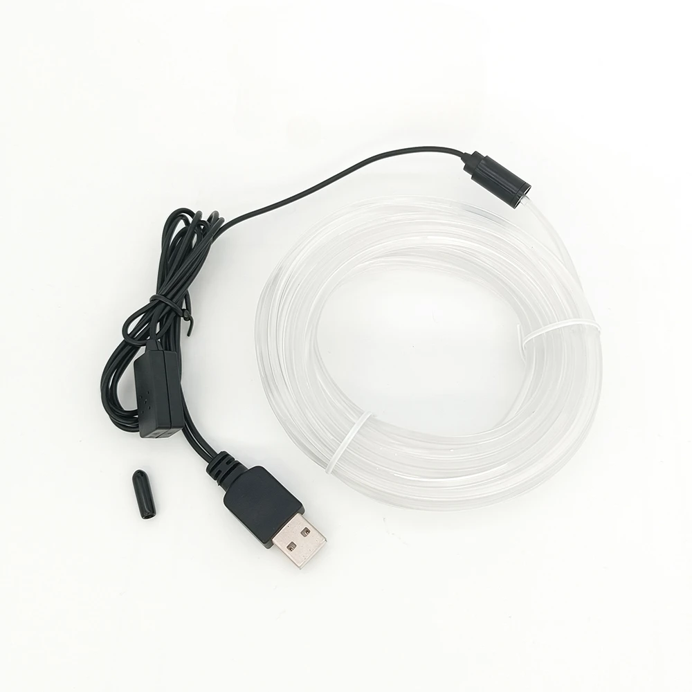 Новый красочный кабель холодного света, USB-разъемная кнопка, красочный световод, окружающий свет можно монохромный и дышащий режим «сделай сам».
Новый красочный кабель холодного света, USB-разъемная кнопка, красочный световод, окружающий свет можно монохромный и дышащий режим «сделай сам».