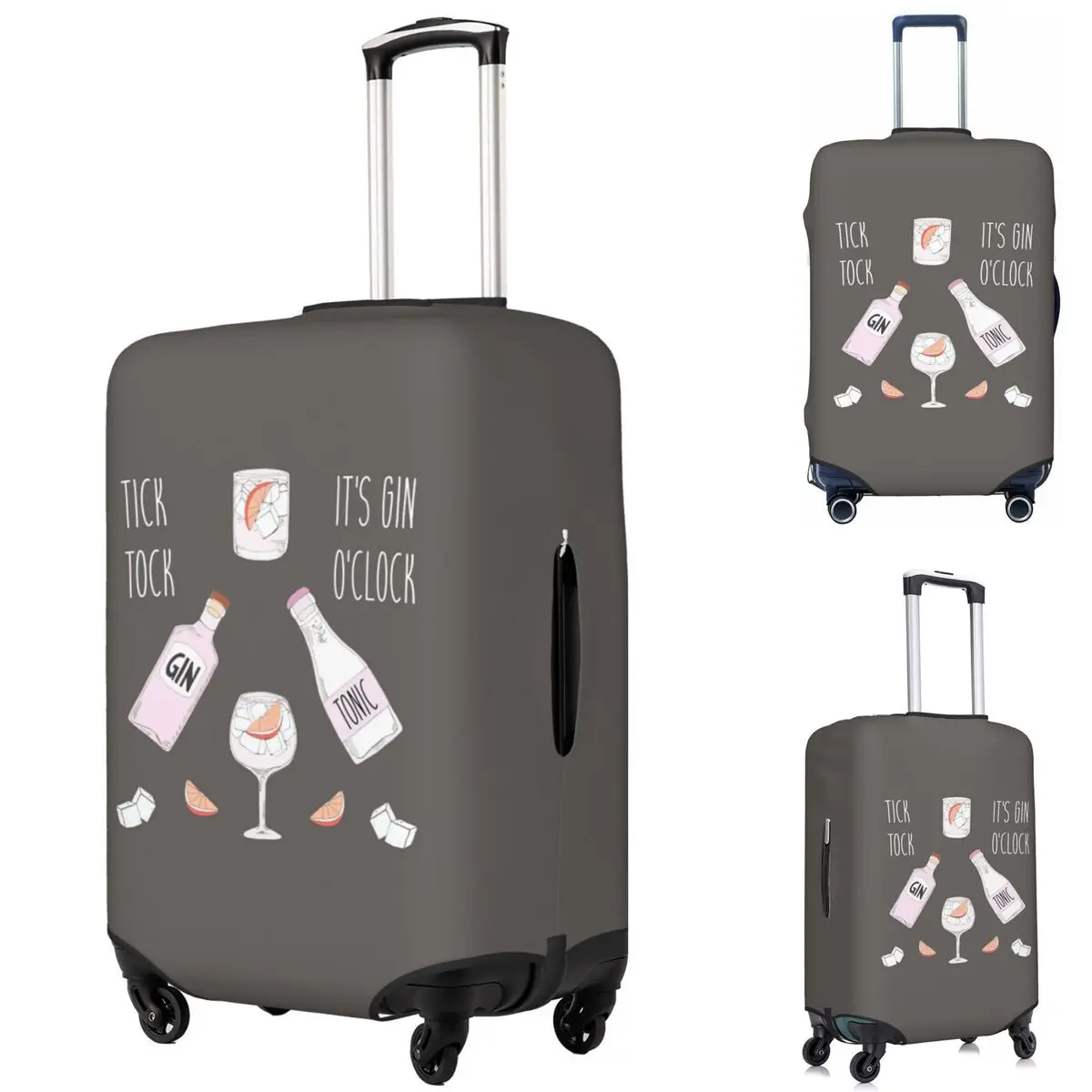 Gin O'clock Gin Lover Gi Suitcase Cover Protection Elastic Travel Luggage Protector Covers for 18-32 Inch
Gin O'clock Gin Lover Gi Suitcase Cover Protection Elastic Travel Luggage Protector Covers for 18-32 Inch