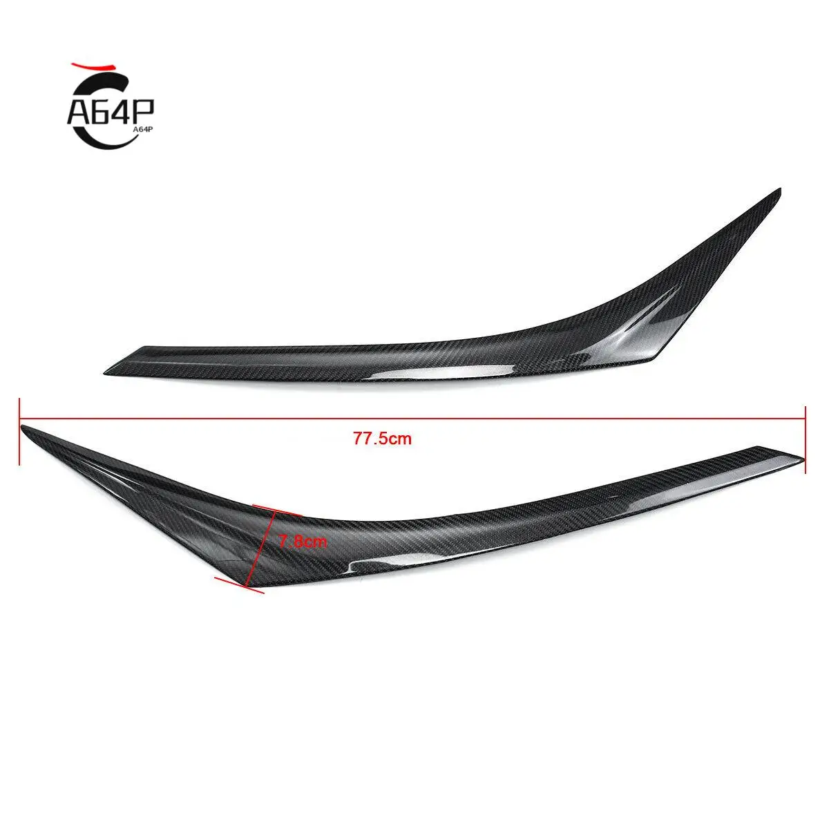 A64P-Carbon Fiber Front Headlight Eyebrow Cover Trim For Toyota CHR CH-R 2016-18
A64P-Carbon Fiber Front Headlight Eyebrow Cover Trim For Toyota CHR CH-R 2016-18