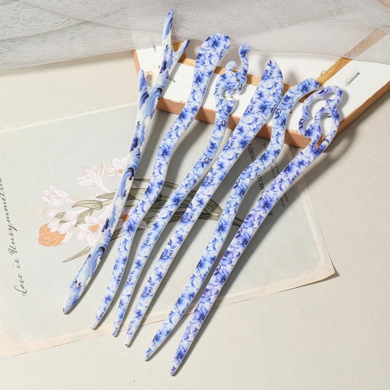 Classical Blue and White Porcelain Chinese Style Vinegar Hairpin Cheongsam Hanfu Headwear Dished Hair Hair Accessories
Classical Blue and White Porcelain Chinese Style Vinegar Hairpin Cheongsam Hanfu Headwear Dished Hair Hair Accessories