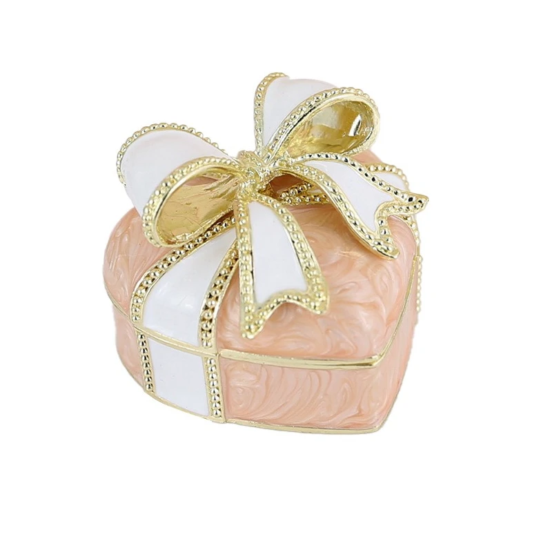 Heart Bow Shape Mini Metal Zinc Alloy Jewelry Box for Women European Style Enamel Rhinestone Jewelry Storage Organizador Case
Heart Bow Shape Mini Metal Zinc Alloy Jewelry Box for Women European Style Enamel Rhinestone Jewelry Storage Organizador Case