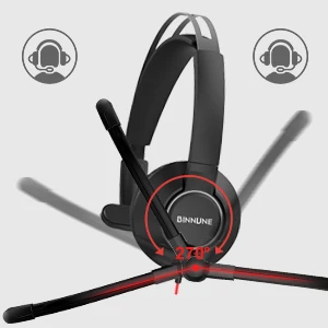 Sdc7d63cbce7549fbb43568534f3a5278q BINNUNE Business Headsets Wired Work Headphones for Laptop PC Computer with Noise Cancelling Mic for Zoom Office Conference