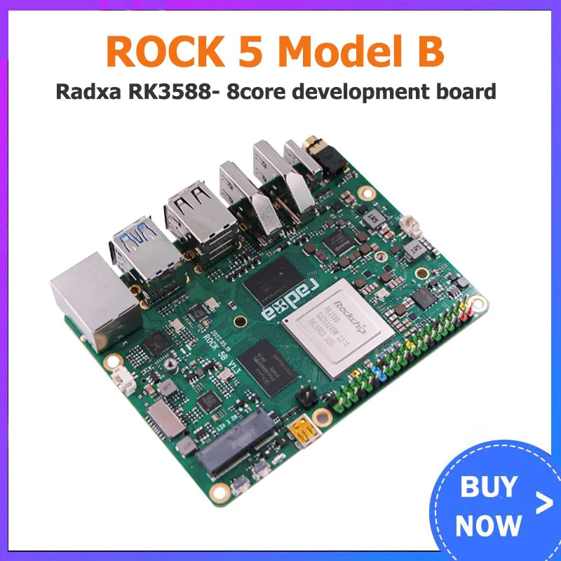 ROCK Pi 5 Model B , ROCK 5B Radxa RK3588-8-ядерная макетная плата, RAM 4 Гб 8 Гб 16 Гб опционально
ROCK Pi 5 Model B , ROCK 5B Radxa RK3588-8-ядерная макетная плата, RAM 4 Гб 8 Гб 16 Гб опционально