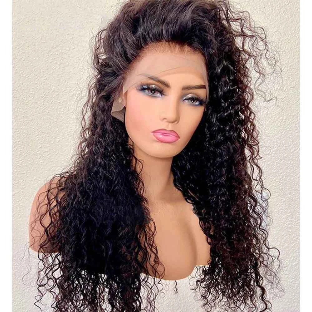 Soft Natural Black Glueless Long Kinky Curly 180Density 26inch Deep Lace Front Wig For Women With Baby Hair Preplucked Daily
Soft Natural Black Glueless Long Kinky Curly 180Density 26inch Deep Lace Front Wig For Women With Baby Hair Preplucked Daily