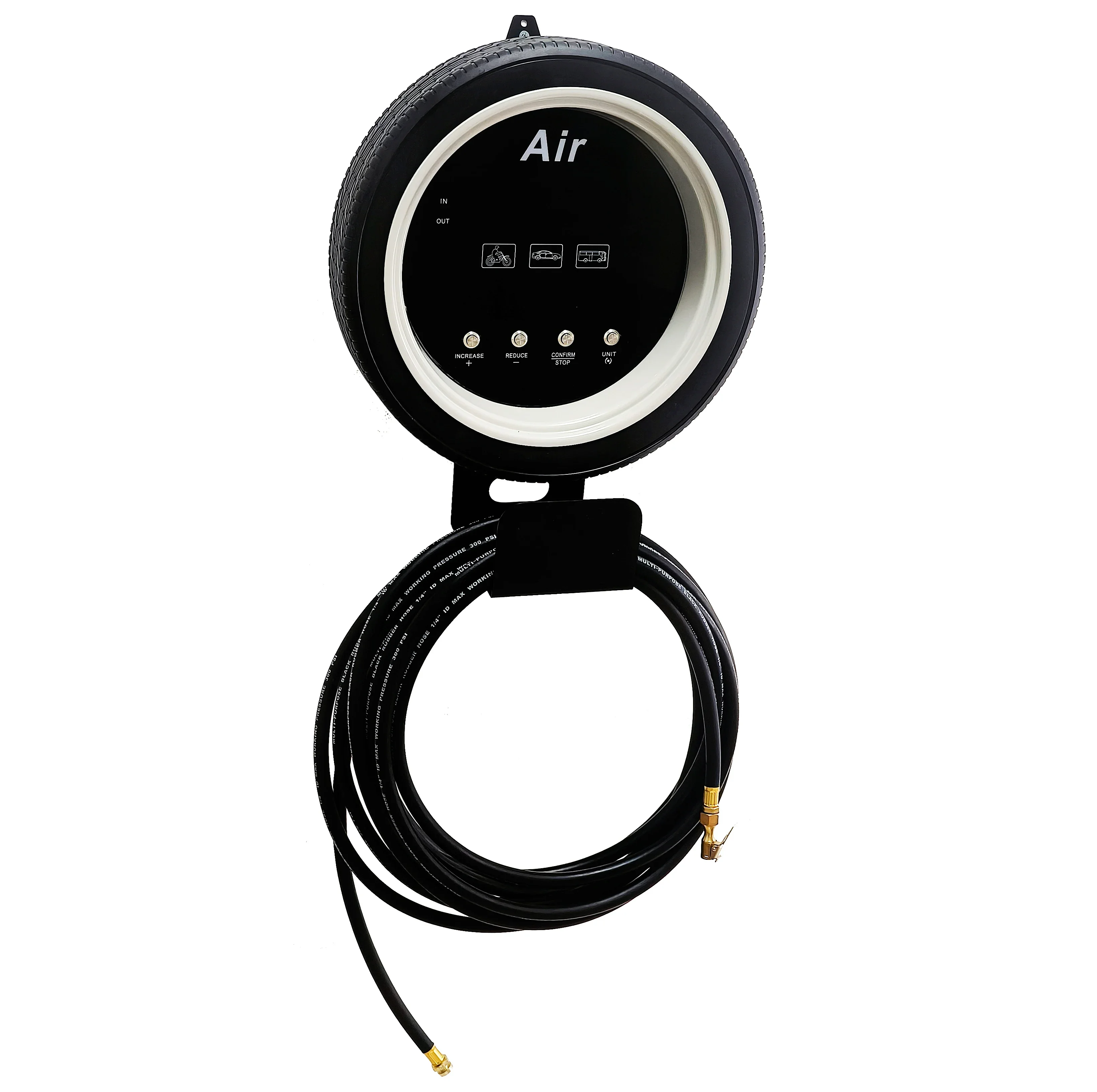 Beautiful Multi-Function Wall-Mounted Air Inflator Which Is A Perfect Tool For Cars, Bikes, And Motorcycles
Beautiful Multi-Function Wall-Mounted Air Inflator Which Is A Perfect Tool For Cars, Bikes, And Motorcycles