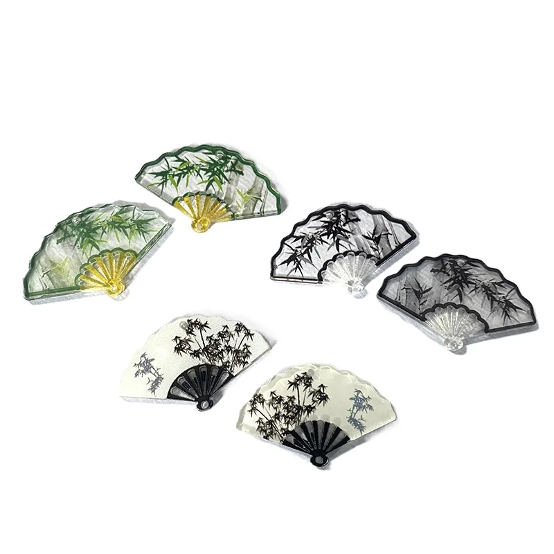 10pcs Chinese Style Transparent Bamboo Fan Charms Acrylic Vintage Pendant For Earring Hairpin Diy Jewelry Make
10pcs Chinese Style Transparent Bamboo Fan Charms Acrylic Vintage Pendant For Earring Hairpin Diy Jewelry Make