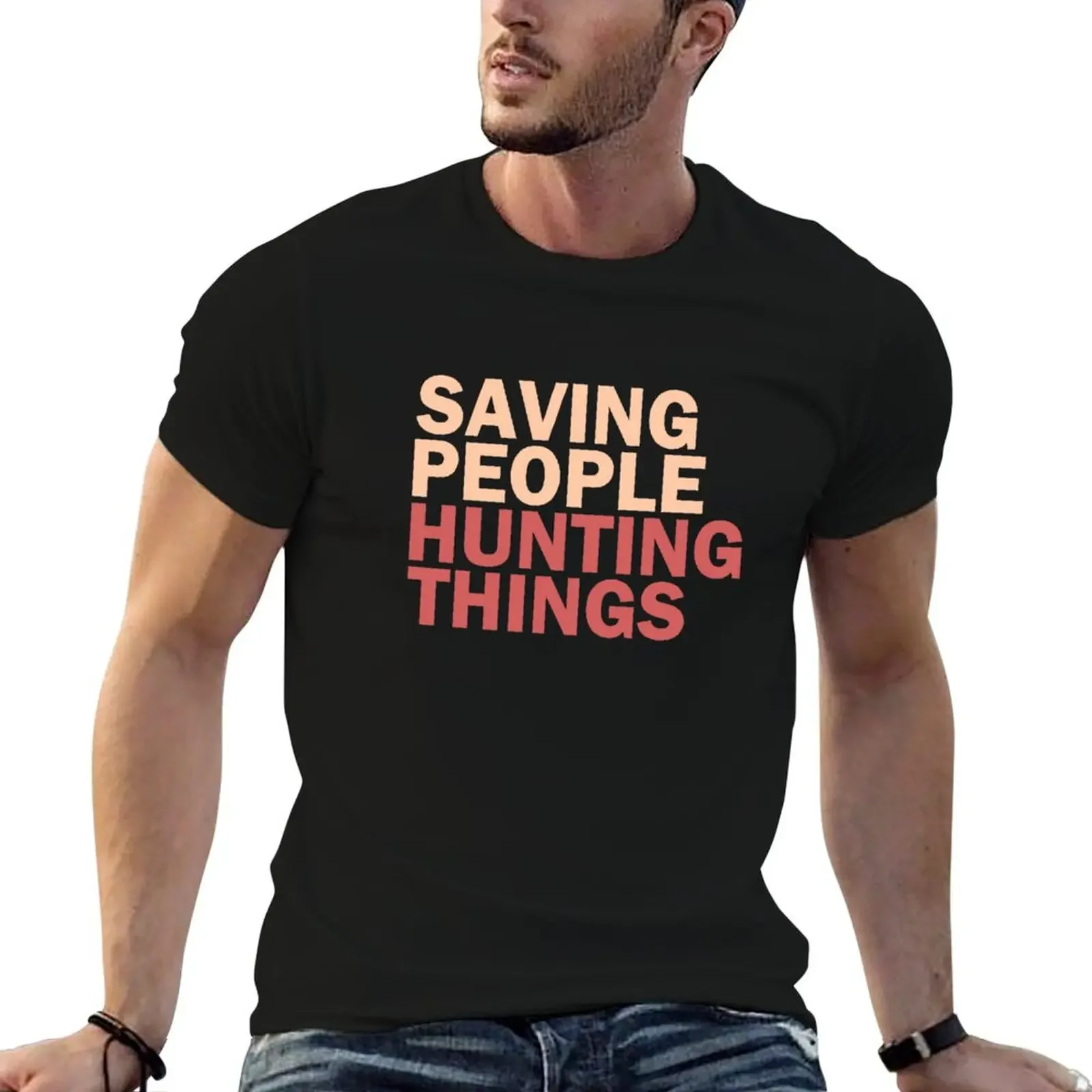 Saving People, Hunting Things T-Shirt anime shirt quick-drying funny shirt cotton Men's t-shirt
Saving People, Hunting Things T-Shirt anime shirt quick-drying funny shirt cotton Men's t-shirt