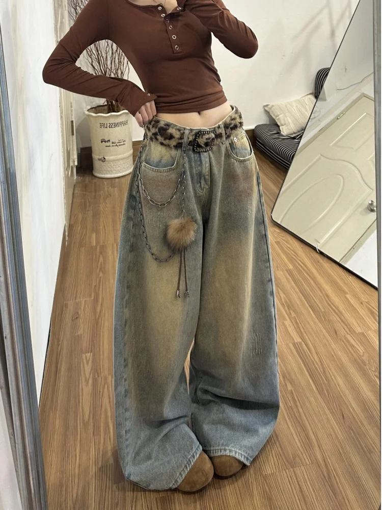American Retro Hot Girl Style Jeans Women's Summer New Heavyweight Washed Loose Slim Wide Leg Pants High Waist Denim Casual
American Retro Hot Girl Style Jeans Women's Summer New Heavyweight Washed Loose Slim Wide Leg Pants High Waist Denim Casual