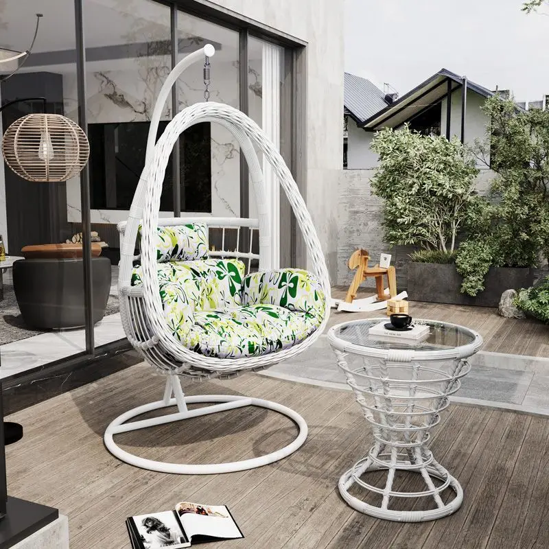 VOYAGE Hanging Egg Chair Swing With Steel Stand Set All Weather Construction Wicker Rattan Swing Large Basket Design
VOYAGE Hanging Egg Chair Swing With Steel Stand Set All Weather Construction Wicker Rattan Swing Large Basket Design