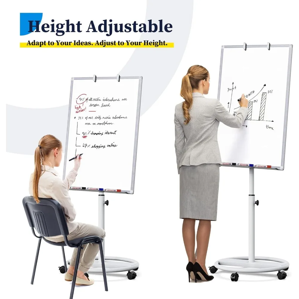 Mobile Whiteboard – 36 x 24 inches Portable Magnetic Dry Erase Board
Mobile Whiteboard – 36 x 24 inches Portable Magnetic Dry Erase Board